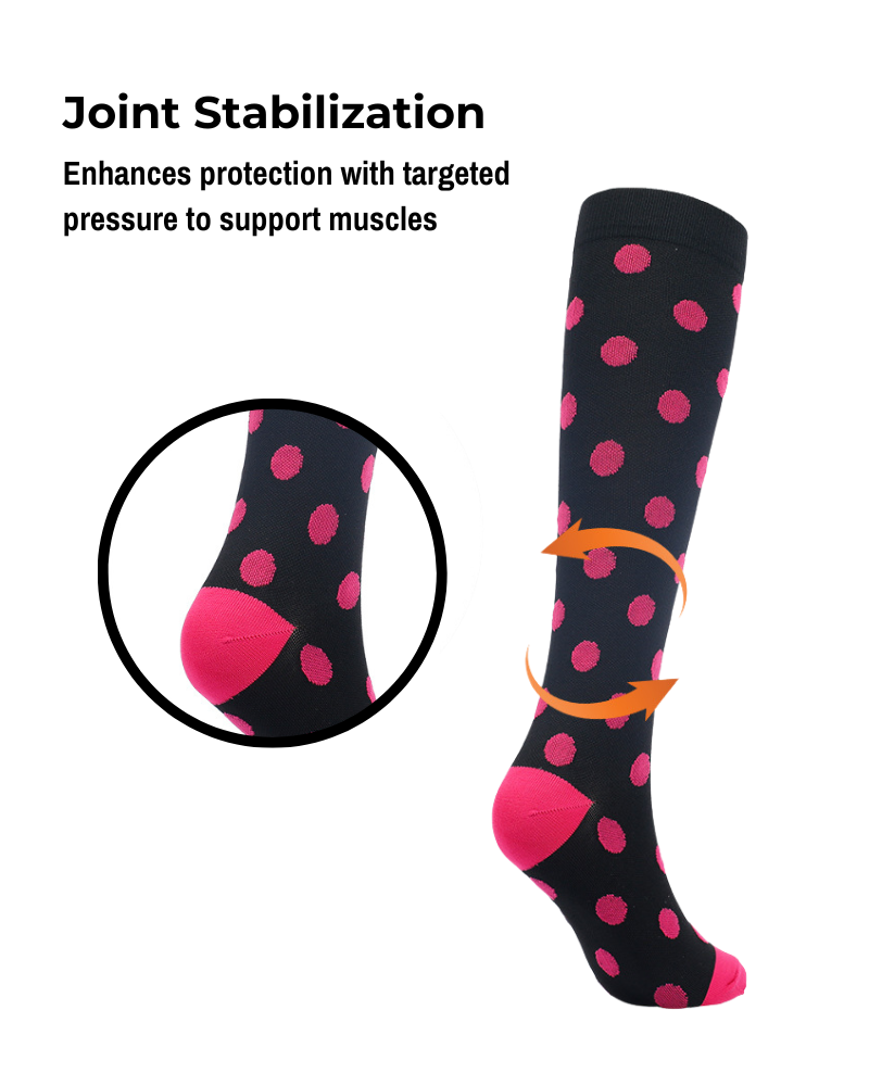 Knee-High Compression Socks - Blue