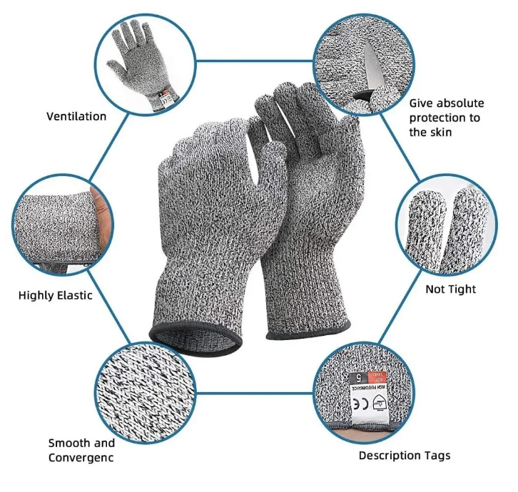 HPPE Level 5 Safety Anti Cut Gloves