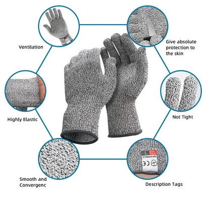 HPPE Level 5 Safety Anti Cut Gloves